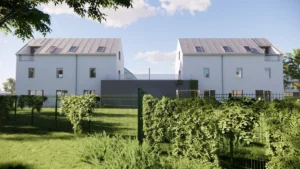 Vizualizace projektu výstavby bytů Bydlení Dobřichovice - Pražská