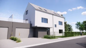 Vizualizace projektu výstavby bytů Bydlení Dobřichovice - Pražská