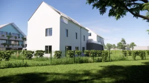 Vizualizace projektu výstavby bytů Bydlení Dobřichovice - Pražská